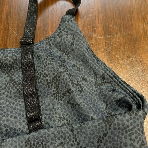 ALL FENIX Animal Print Sports Bra - Graphite - XS - Picture 7 of 11